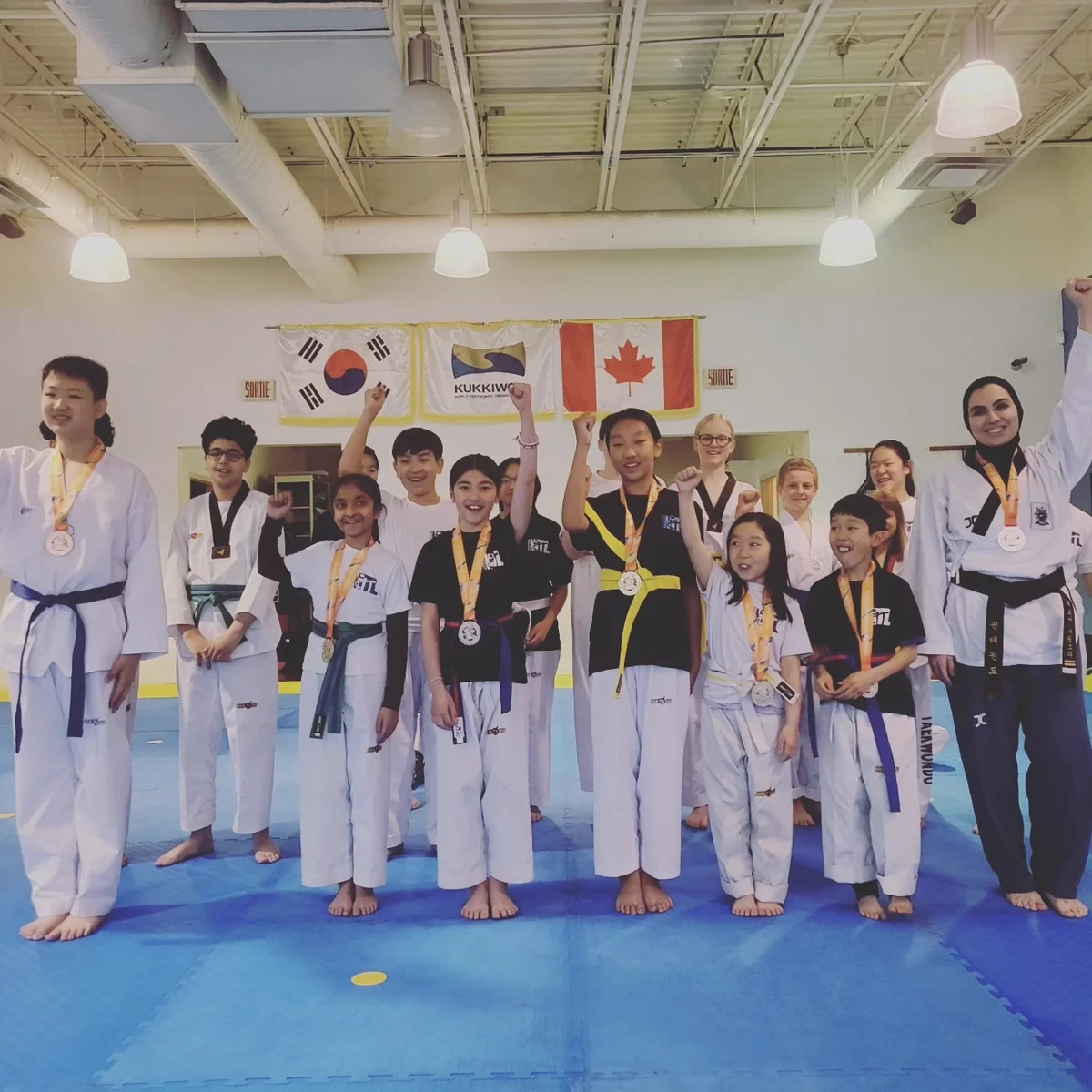 Training at M.T.L Taekwondo