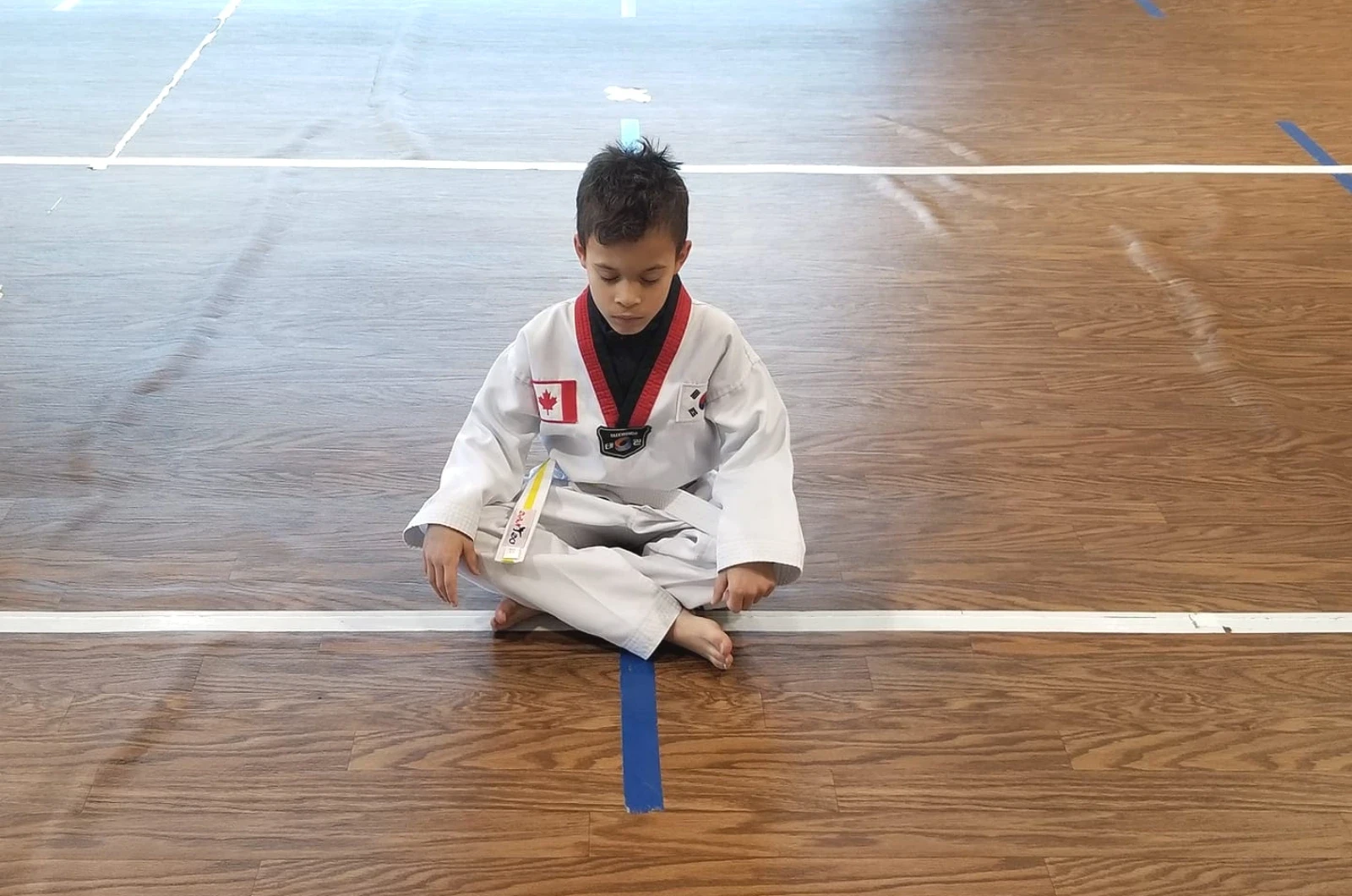 Kids martial arts class at M.T.L Taekwondo