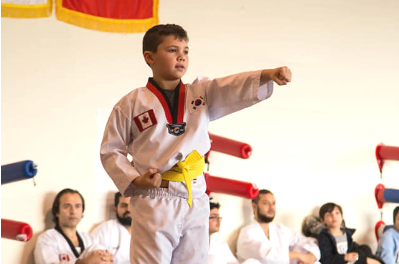 Kids martial arts discipline and focus