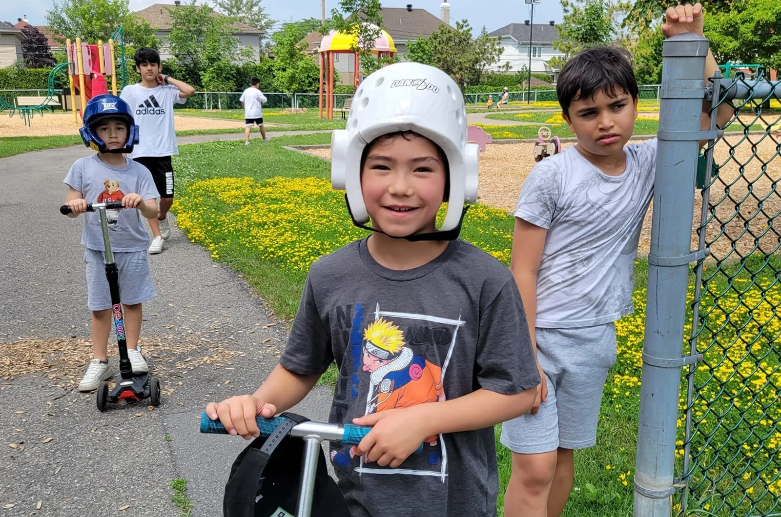 Active kids at summer camp at M.T.L Taekwondo