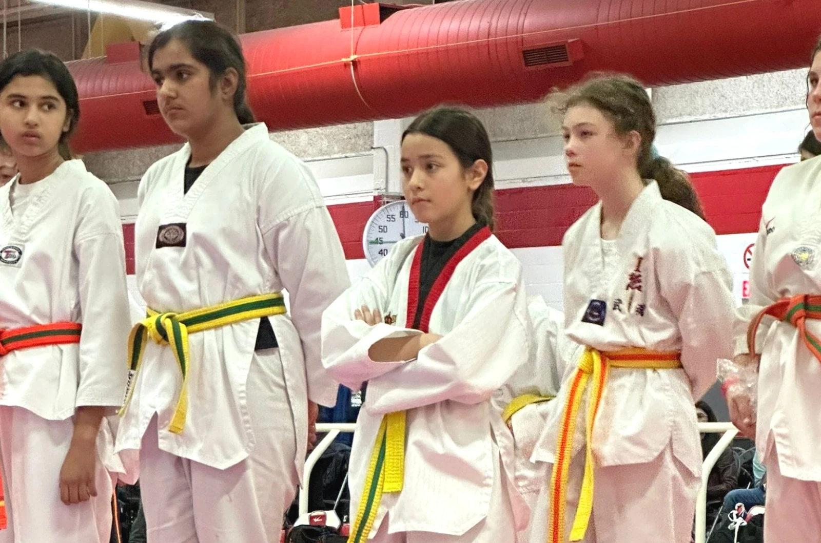 Teens setting goals through martial arts